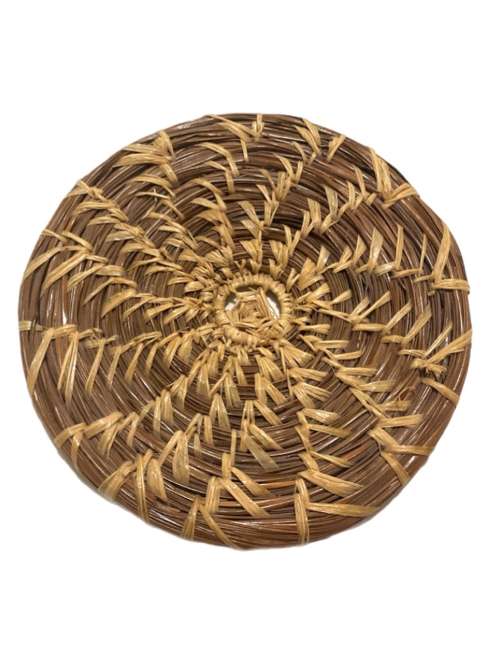 Coiled Pine Needle Mat - Handcrafted